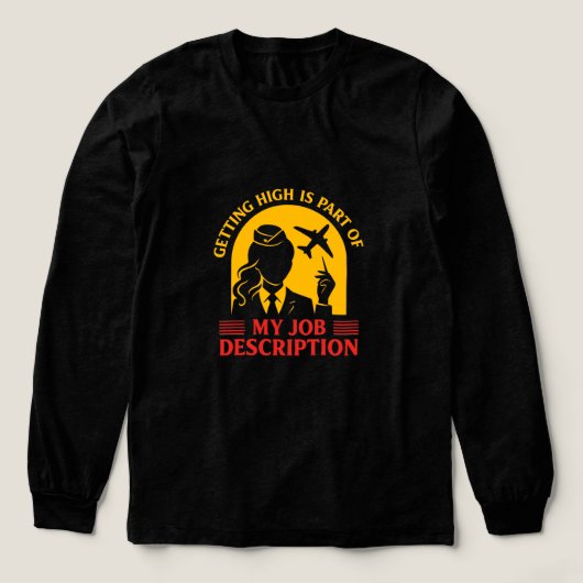 Getting High is part of my Job Description Women  Tri-Blend Shirt (Voorkant)