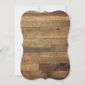 Getting Hitched Barn Wood bruiloft uitnodigingen (Achterkant)