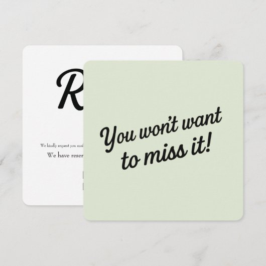 "Getting Hitched" Wedding Elopement Enclosure Card (Voorkant / Achterkant)