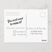 "Getting Hitched" Wedding Elopement Postcard Briefkaart (Achterkant)