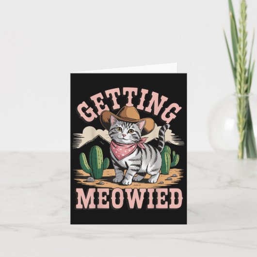 Getting Meowied Bachelorette  Kaart (Voorkant)