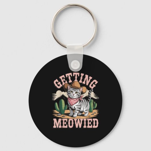 Getting Meowied Bachelorette Sleutelhanger (Voorkant)