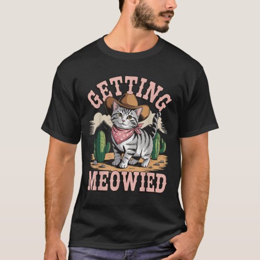 Getting Meowied Bachelorette T-shirt (Voorkant)