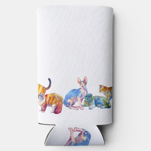 Getting Meowied Kat Bachelorette Party Seltzer Blikjeskoeler (Achterkant)