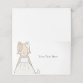 Getting Meowied Kat Thema Bruiloft Baby Shower Plaatskaartje (Buitenkant ongevouwen)
