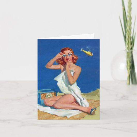 "Getting Some Sun" Note Kaart (Voorkant)