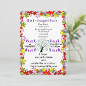 Getting together uitnodiging (Staand voorkant)