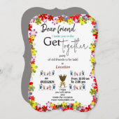 Getting together uitnodiging (Voorkant / Achterkant)