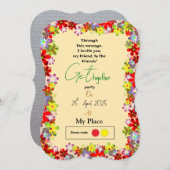 Getting together uitnodiging (Voorkant / Achterkant)