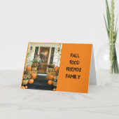 GETTING TOGETHER W/ FAMILY & FRIENDS THANKSGIVING  KAART (Voorkant)