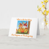 GETTING TOGETHER W/ FAMILY & FRIENDS THANKSGIVING  KAART (Gele Bloem)