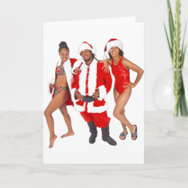 Getto Santa en zijn Elfen uit de Hood Feestdagen Kaart
