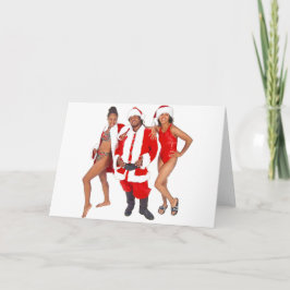 Getto Santa en zijn Elfen uit de Hood Feestdagen Kaart