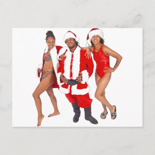 Getto Santa en zijn Elfen uit de Hood Feestdagenkaart (Voorkant)