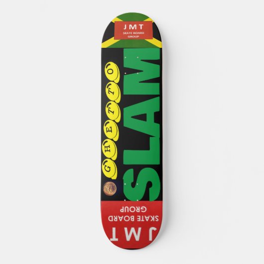 GETTO. SLAM. JMT 8 1/4"Skateboarddek Persoonlijk Skateboard (Voorkant)