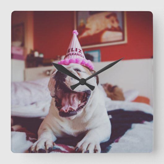 Getty Afbeeldingen | British Bulldog Vierkante Klok (Voorkant)