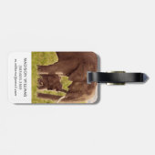 Getty Afbeeldingen | Elefant en Baby Bagagelabel (Achterkant horizontaal)