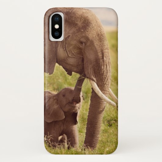 Getty Afbeeldingen | Elefant en Baby Case-Mate iPhone Case (Achterkant)