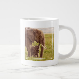Getty Afbeeldingen Elefant en Baby Grote Koffiekop