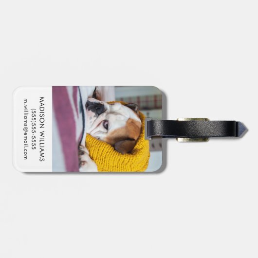 Getty Afbeeldingen | Engelse Bulldog Bagagelabel (Achterkant horizontaal)