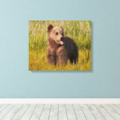 Getty Afbeeldingen | Funny Baby Beer Canvas Afdruk (Insitu (Houten vloer))