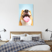 Getty Afbeeldingen | Heel Happy Corgi Canvas Afdruk (Insitu (Slaapkamer))