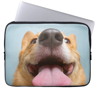 Getty Afbeeldingen Heel Happy Corgi Laptop Sleeve