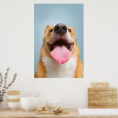 Getty Afbeeldingen | Heel Happy Corgi Poster (Keuken)