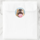 Getty Afbeeldingen | Heel Happy Corgi Ronde Sticker (Tas)
