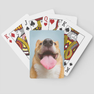 Getty Afbeeldingen   Heel Happy Corgi Speelkaarten