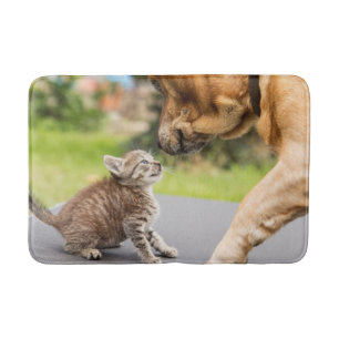 Getty Afbeeldingen   Hond en kat in liefde Badmat