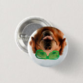 Getty Afbeeldingen | Hond met bril Ronde Button 3,2 Cm (Voorkant /achterkant)