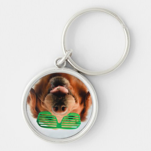 Getty Afbeeldingen | Hond met bril Sleutelhanger (Voorkant)
