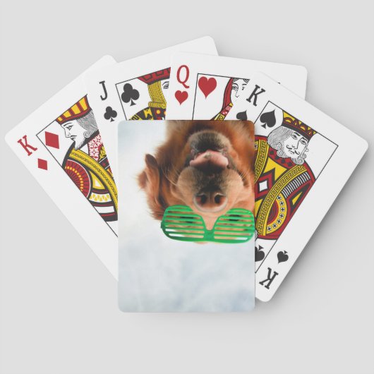 Getty Afbeeldingen | Hond met bril Speelkaarten (Achterkant)