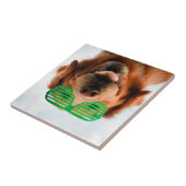 Getty Afbeeldingen | Hond met bril Tegeltje (Zijkant)