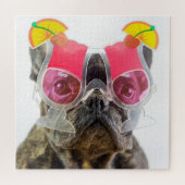 Getty Afbeeldingen | Hond met cocktailglazen Legpuzzel (Horizontaal)