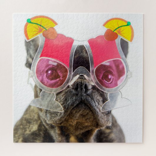 Getty Afbeeldingen | Hond met cocktailglazen Legpuzzel (Horizontaal)