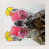 Getty Afbeeldingen | Hond met cocktailglazen Legpuzzel (Verticaal)