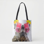 Getty Afbeeldingen | Hond met cocktailglazen Tote Bag (Voorkant)