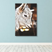 Getty Afbeeldingen | Kleine geit Canvas Afdruk (Insitu (Houten vloer))