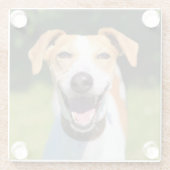 Getty Afbeeldingen | Laughing Dog Glazen Onderzetter (Achterkant)