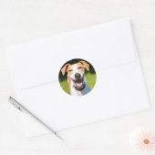 Getty Afbeeldingen | Laughing Dog Ronde Sticker (Envelop)