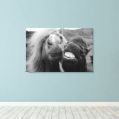 Getty Afbeeldingen | Melkpaarden Canvas Afdruk (Insitu (Houten vloer))