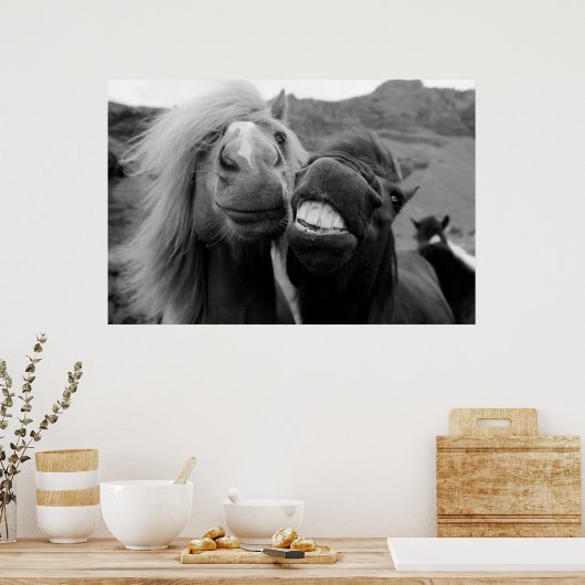 Getty Afbeeldingen | Melkpaarden Poster (Keuken)