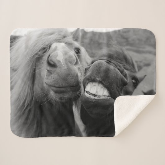Getty Afbeeldingen | Melkpaarden Sherpa Deken (Voorkant (horizontaal))