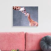 Getty Afbeeldingen | Moeder en Baby Giraffe Canvas Afdruk (Insitu (Woonkamer))