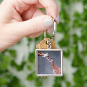 Getty Afbeeldingen | Moeder en Baby Giraffe Sleutelhanger (Hand)