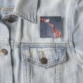 Getty Afbeeldingen | Moeder en Baby Giraffe Vierkante Button 5,1 Cm (In situ)