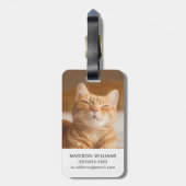 Getty Afbeeldingen | Slaperige kat Bagagelabel (Achterkant verticaal)