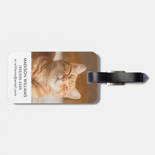 Getty Afbeeldingen | Slaperige kat Bagagelabel (Achterkant horizontaal)